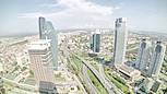 Der Finanzviertel in Istanbuler Levent.